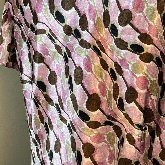 Y2K 90s MSK XL Silkie Pull Over Short Flutter Sleeve Top Whimsy Fairy Coquette - Picture 9 of 10